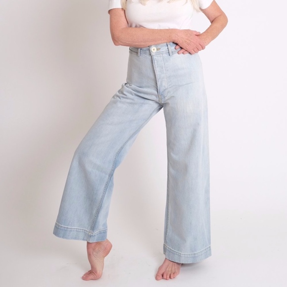 Jesse Kamm Pants - Jesse Kamm Sailor Pants, Bleached American Denim